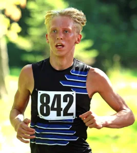 East Liverpool's Miller races out front